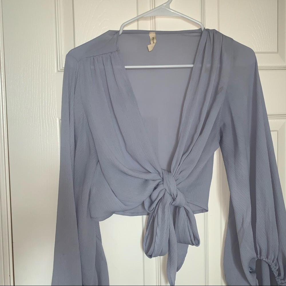 Sheer Wrap-Long sleeve